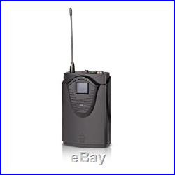 XTUGA Wireless Microphone System 4 Channel 4 Lavalier 4 Headset Mic Kraoke Stage