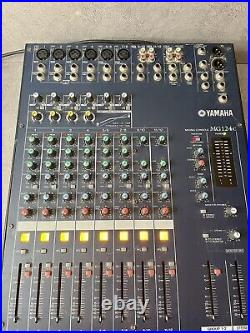 YAMAHA MG124c Mixing Console 8 Channel 12 Inputs High Pass Filter & Power Supply