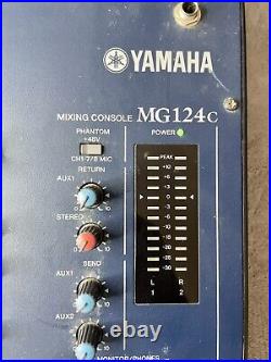 YAMAHA MG124c Mixing Console 8 Channel 12 Inputs High Pass Filter & Power Supply