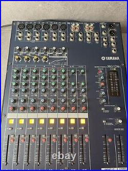 YAMAHA MG124c Mixing Console 8 Channel 12 Inputs High Pass Filter & Power Supply