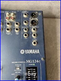 YAMAHA MG124c Mixing Console 8 Channel 12 Inputs High Pass Filter & Power Supply