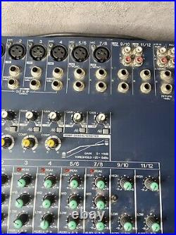 YAMAHA MG124c Mixing Console 8 Channel 12 Inputs High Pass Filter & Power Supply