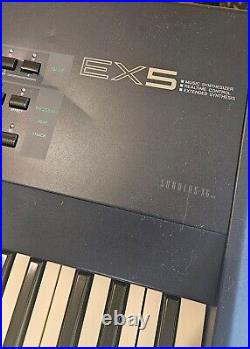 Yamaha EX5 synthesizer work station the blue beast