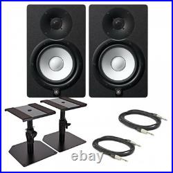Yamaha HS7 Studio Monitors Black, Pair with Power Cables and Original Box
