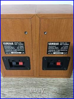Yamaha NS-10MM Bookshelf Speakers System Pair HiFi Studio Monitor Cherrywood F/S