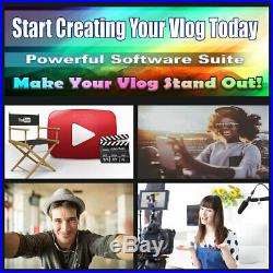 YouTube Podcast Vlog Business Kit Pro Black Ed. Software and Broadcasting Bundle