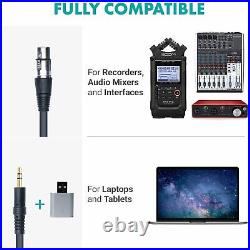 Zoom H4n Pro Black Portable Recorder with Movo Podcast Microphone Bundle for 2